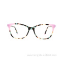 Custom Designer Transparent Acetate Frame Clear Optical Glasses For Men